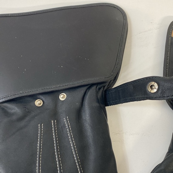 Harley Davidson Leather Shearling Lined Gloves/Mitten - Picture 2 of 8